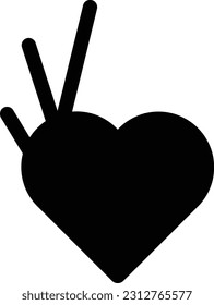 heart ok thumb thumbs up like Glyph