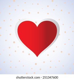 heart on the background