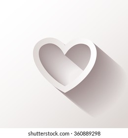 Heart on background. Vector