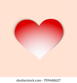 Heart on background. Vector illustration