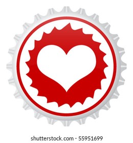 heart on cap