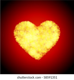 Heart on fire