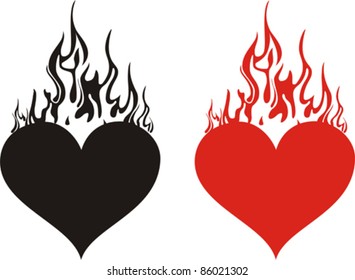 Heart On Fire Images Stock Photos Vectors Shutterstock