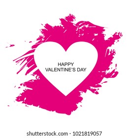 Heart on the grunge background. Splash of paint. Happy Valentine's Day.
Romantic. Love concept. Hand drawn background.