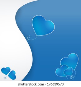 heart on a paper background