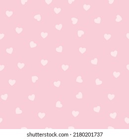 Heart on pink background decoration. Seamless repeating pattern texture background design for fashion fabrics, textile graphics, prints etc