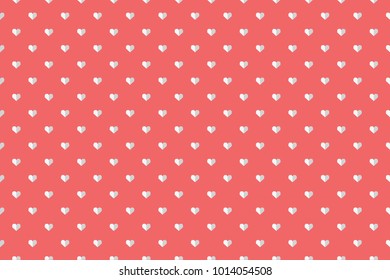 heart on pink background Sweet background pattern, 