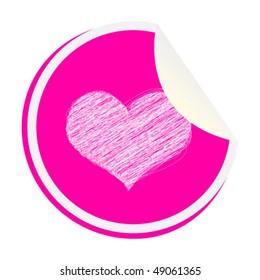 heart on sticker