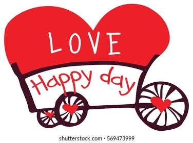 heart on a trolley