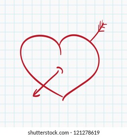 Heart on Valentine's Day