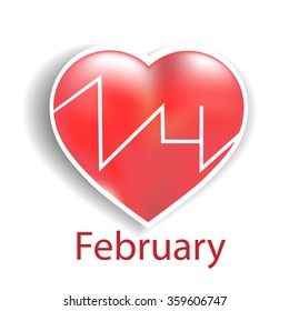 Heart on Valentine's Day, EPS10