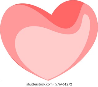 heart on the white background