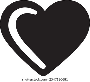 Heart on white background illustration