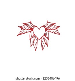 heart on the wings