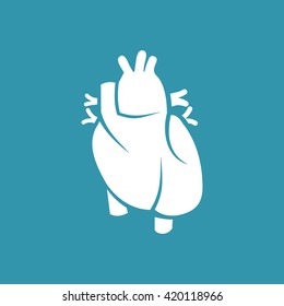 Heart Organ Icon. Eps-10.