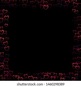 Heart ornament which consists of isolated elements. Modern style with beautiful elements in heart ornament. Can be used as print, wallpaper, cards, valentine cards, banner, background and etc.