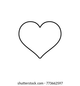 Heart outline icon