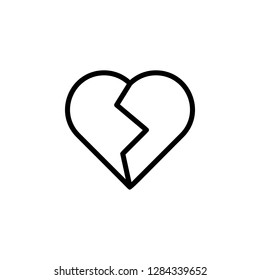 heart outline icon. Element of Valentine's Day icon for mobile concept and web apps. Detailed heart outline icon can be used for web and mobile