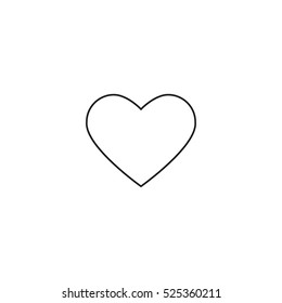 heart outline icon vector, can be used for web and design