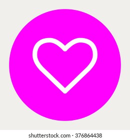 Heart outline icon.Medical Icons. Vector illustration.