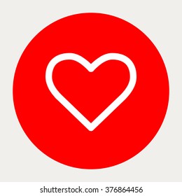 Heart outline icon.Medical Icons. Vector illustration.