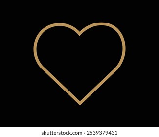 Heart outline symbol icon. Art, design, element, emoji, emoticon, emotion, expression, feeling, graphic, heart, icon, illustration, logo, relationship, shape, sign, simple, symbol and vector. 