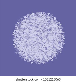 Heart outline vector which consists of isolated elements. Modern style with beautiful elements in heart outline vector. Can be used as print, wallpaper, cards, valentine cards, logo, background