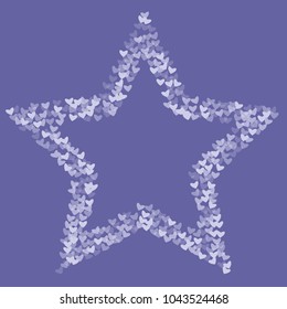 Heart outline vector which consists of isolated elements. Modern style with beautiful elements in heart outline vector. Can be used as print, wallpaper, cards, valentine cards, logo, background