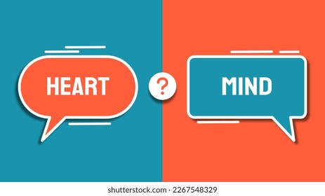 heart over mind follow your instinct and gut feeling or intuition insight