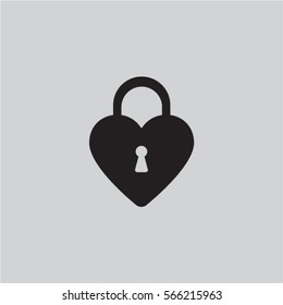 heart padlock icon