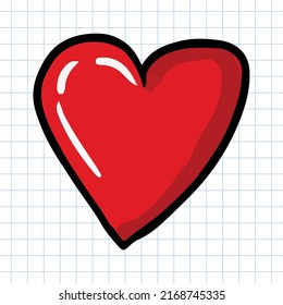 Heart Painting digital element of halloween celebration.
