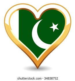 Heart Pakistan Flag