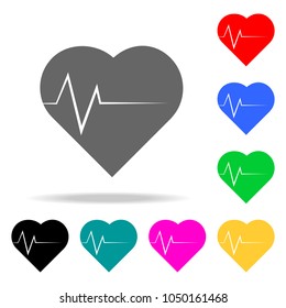 heart and palpitations icon. Elements of medicine and pharmacy multi colored icons. Premium quality graphic design icon. Simple icon for websites, web design, mobile app on white background