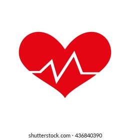 heart palpitations, vector illustration