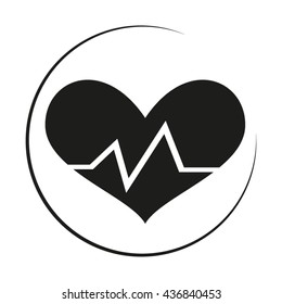 heart palpitations, vector illustration
