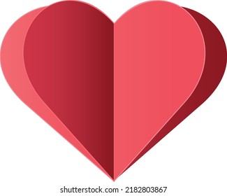 Heart Papercut Love Eps 10 Vector 