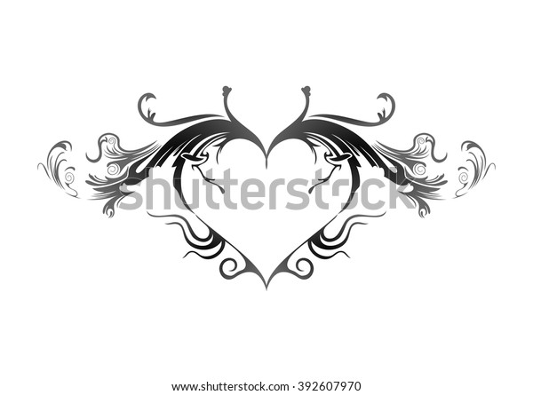 Heart Pattern Stock Vector (Royalty Free) 392607970