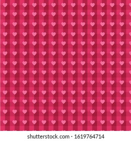 Heart pattern, background for Valentine's Day greeting card, wrapping paper, invitation, love concept