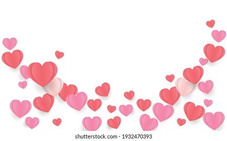 Heart pattern background for Valentine's Day