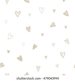 Heart pattern background vector. 