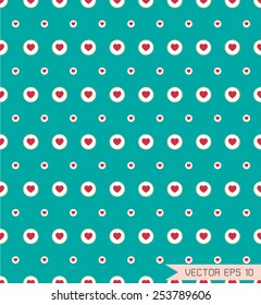 heart pattern background vector (EPS 10)