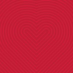 Heart Pattern Background. Vector Ready-made Template For Valentine's Day And Love-themed Designs. Geometric Heart Lines.