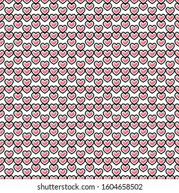 Heart Pattern. Background vector. Vector repeating texture. Background vector can be used for wallpaper, cover fills, web page background, surface textures. Vector linen texture.