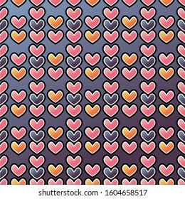 Heart Pattern. Background vector. Vector repeating texture. Background vector can be used for wallpaper, cover fills, web page background, surface textures. Vector linen texture.