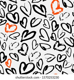 
Heart pattern. Bright, fun pattern. It can be used as part of the design, for business cards, banners, clothing and home textiles.