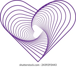 Heart pattern with circular background