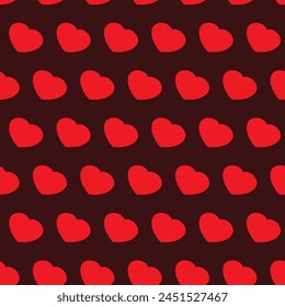 Heart Pattern | Pattern Design: Seamless pattern design | Red Hearts