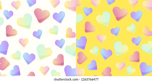 Heart pattern designed for cards, backgrounds, wallpapers, wrapping paper, valentine's day and etc. - Vector
