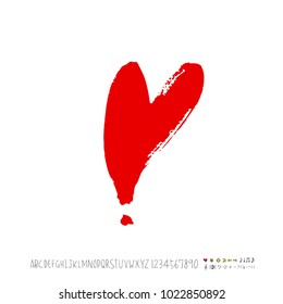 Heart pattern / Hand drawn heart sketch - vector