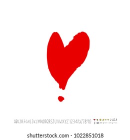 Heart pattern / Hand drawn heart sketch - vector